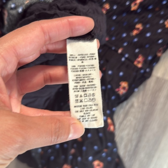 Free People Black Dress with Floral Pattern - Picture 9 of 9